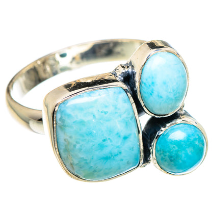 Larimar Rings handcrafted by Ana Silver Co - RING94603