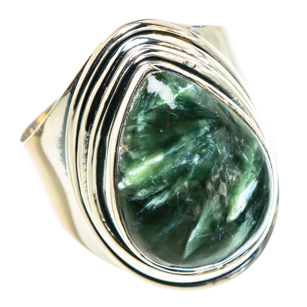 Seraphinite Rings handcrafted by Ana Silver Co - RING94610