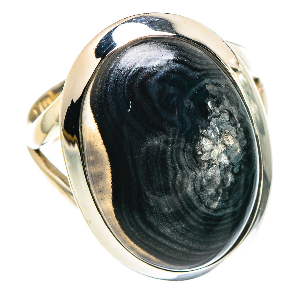 Psilomelane Rings handcrafted by Ana Silver Co - RING94617