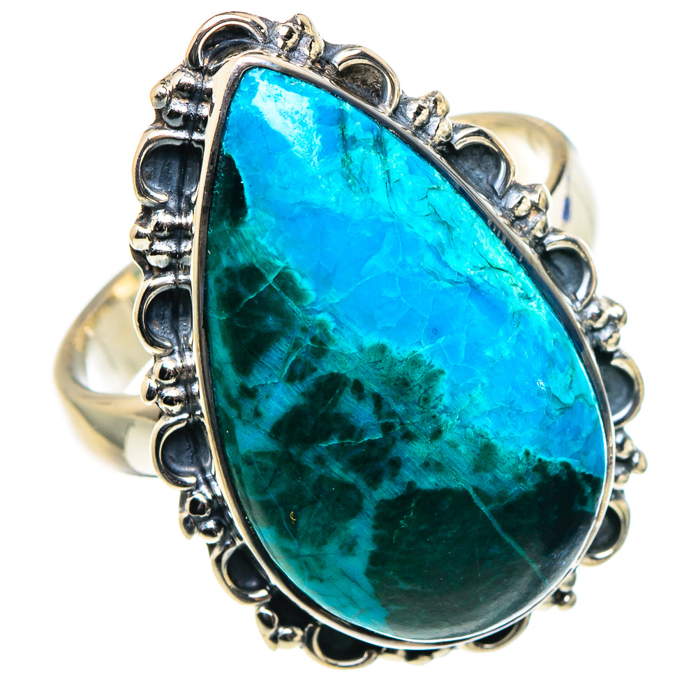 Chrysocolla Rings handcrafted by Ana Silver Co - RING94624