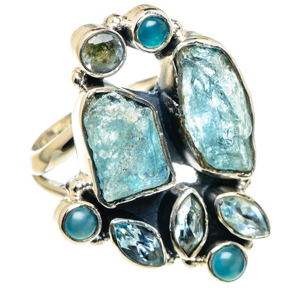 Aquamarine Rings handcrafted by Ana Silver Co - RING94628
