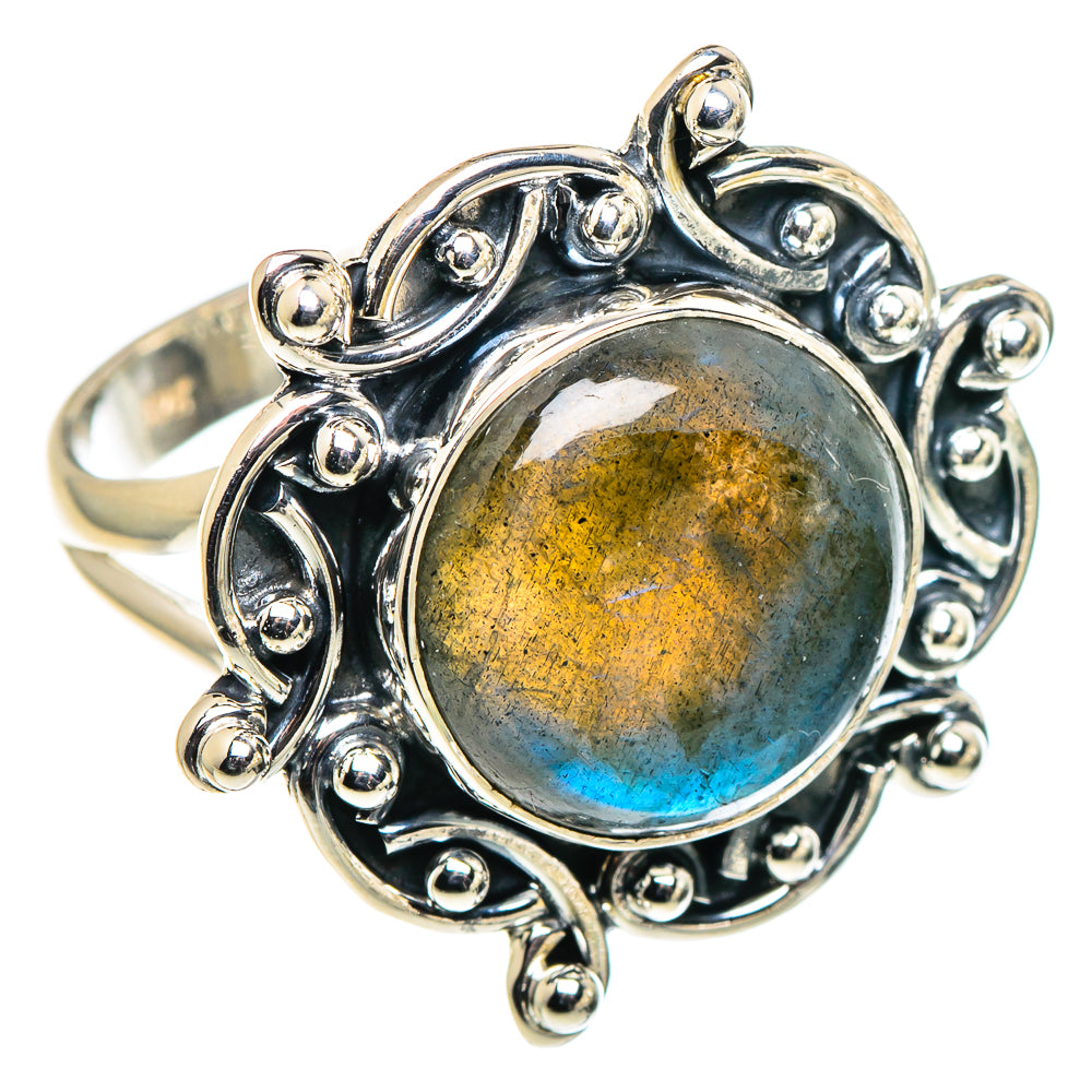 Labradorite Rings handcrafted by Ana Silver Co - RING94641