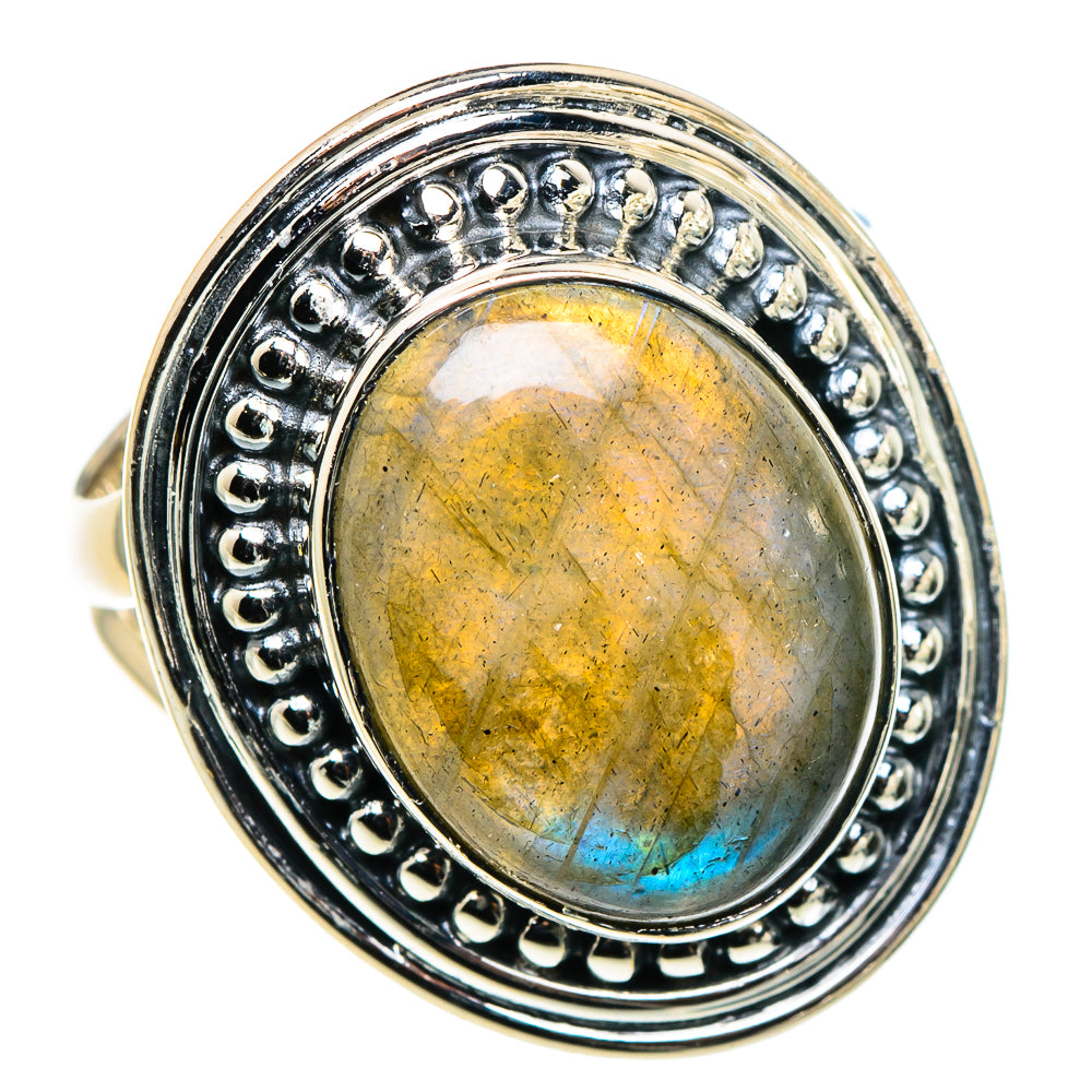 Labradorite Rings handcrafted by Ana Silver Co - RING94644