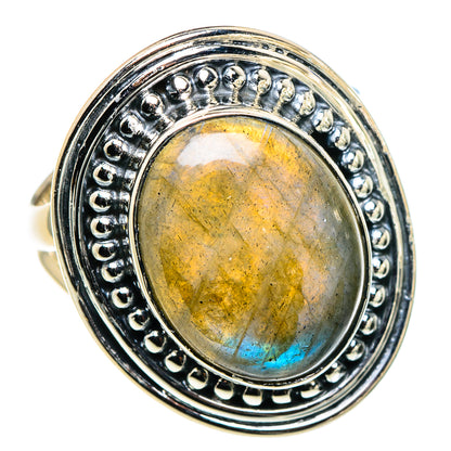 Labradorite Rings handcrafted by Ana Silver Co - RING94644