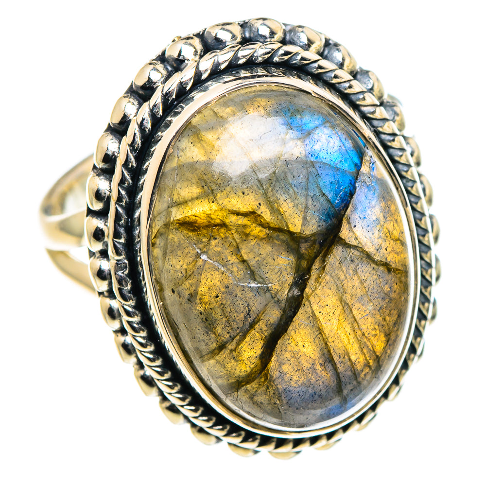 Labradorite Rings handcrafted by Ana Silver Co - RING94648