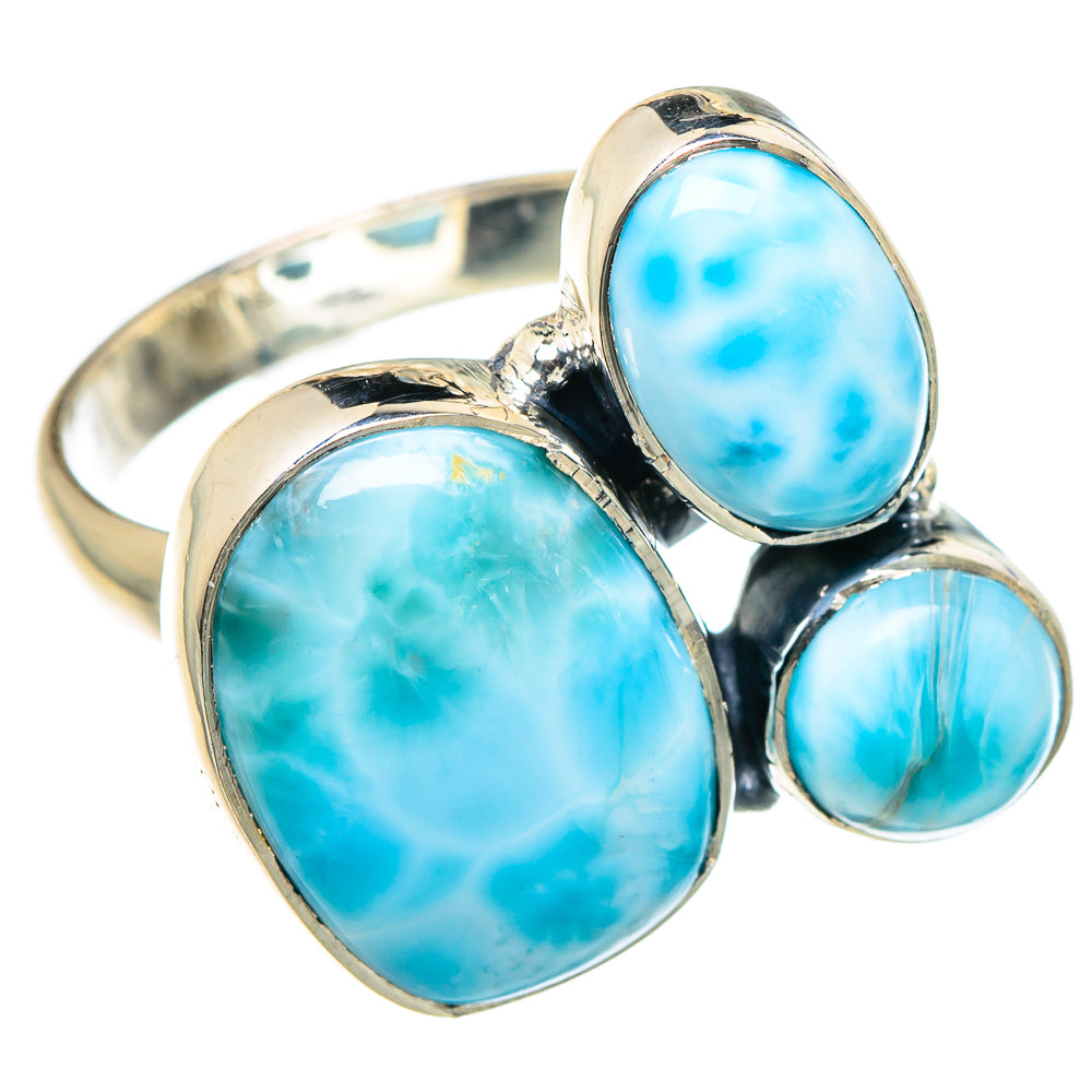 Larimar Rings handcrafted by Ana Silver Co - RING94650