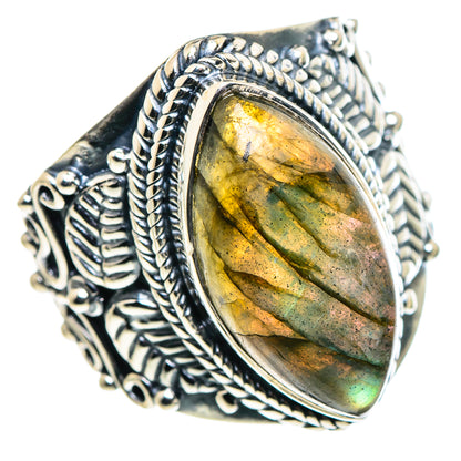 Labradorite Rings handcrafted by Ana Silver Co - RING94651