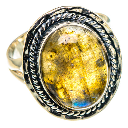 Labradorite Rings handcrafted by Ana Silver Co - RING94671