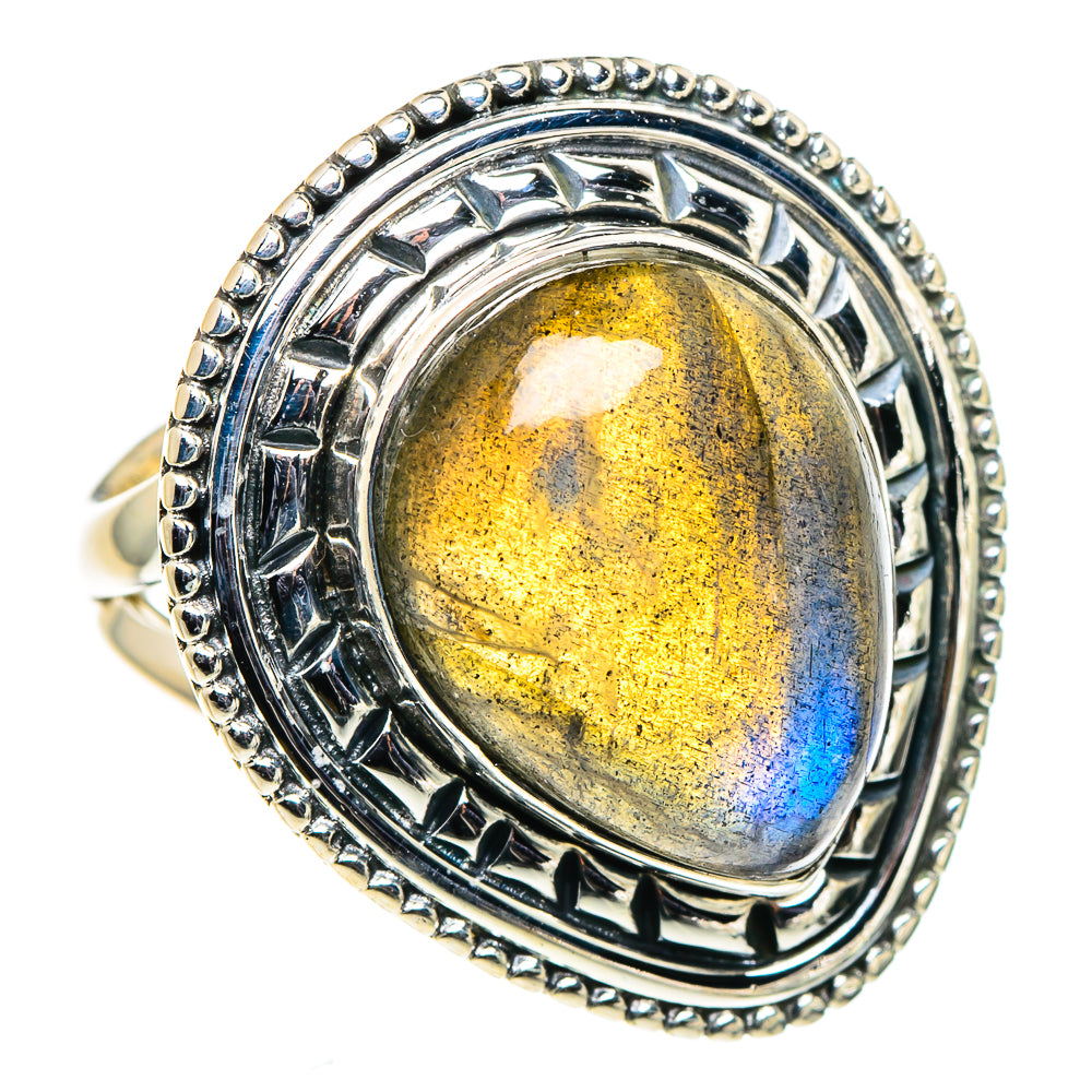 Labradorite Rings handcrafted by Ana Silver Co - RING94676