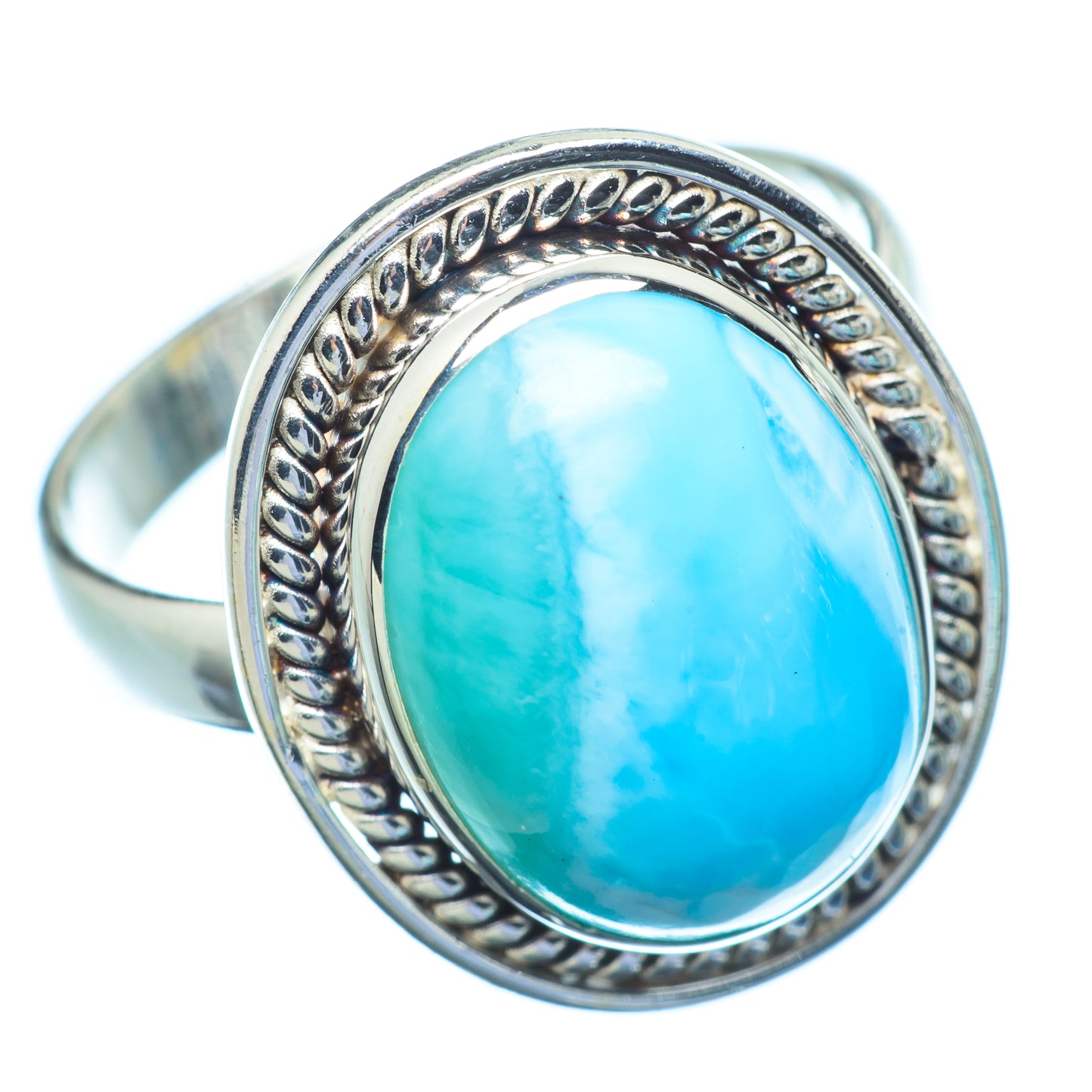 Larimar Rings handcrafted by Ana Silver Co - RING9468