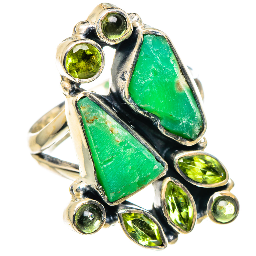 Chrysoprase Rings handcrafted by Ana Silver Co - RING94681