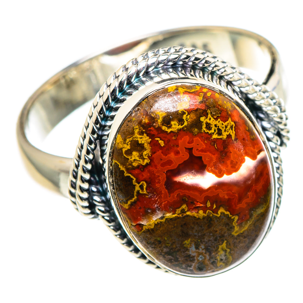 Morocco Agate Rings handcrafted by Ana Silver Co - RING94687