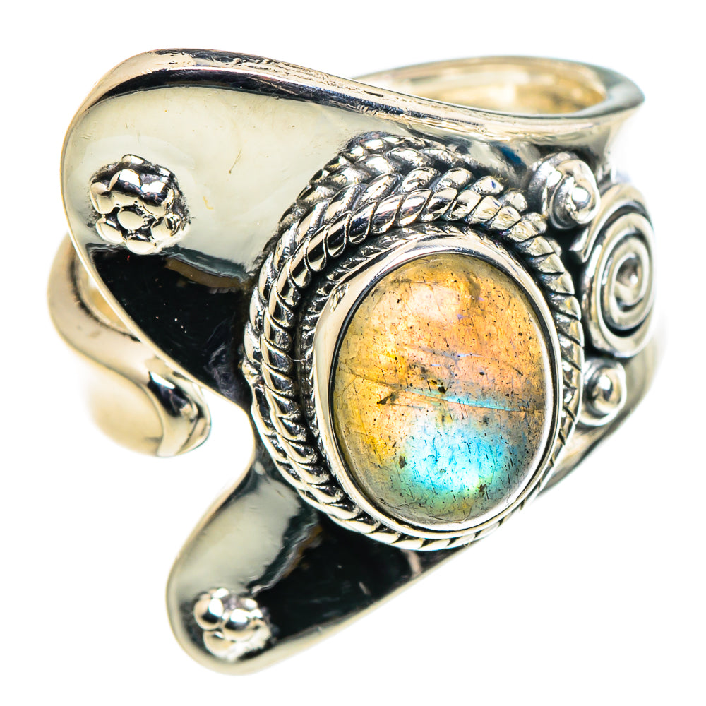 Labradorite Rings handcrafted by Ana Silver Co - RING94697 - Photo 2