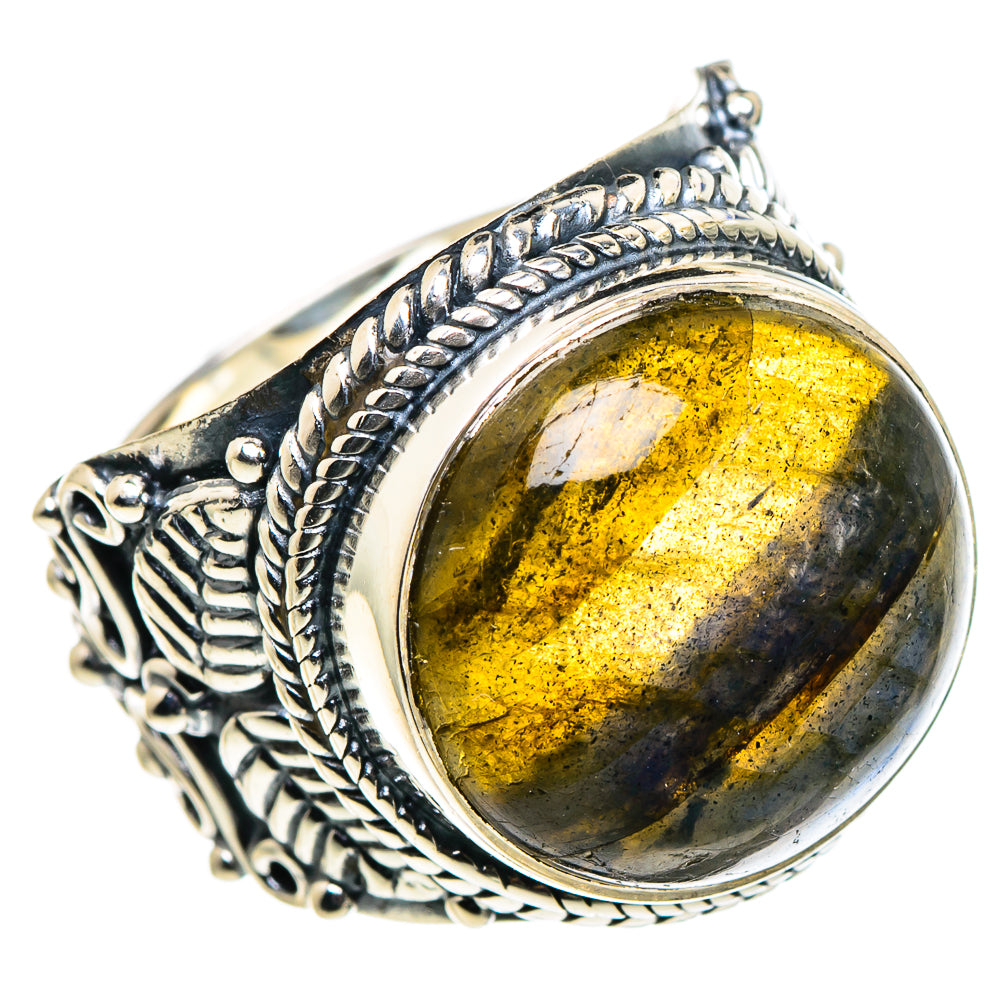 Labradorite Rings handcrafted by Ana Silver Co - RING94704