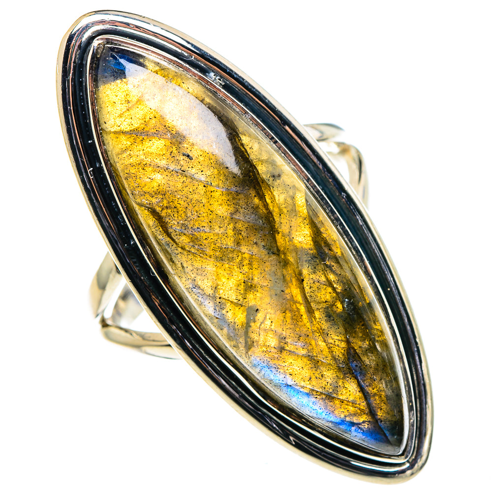 Labradorite Rings handcrafted by Ana Silver Co - RING94708
