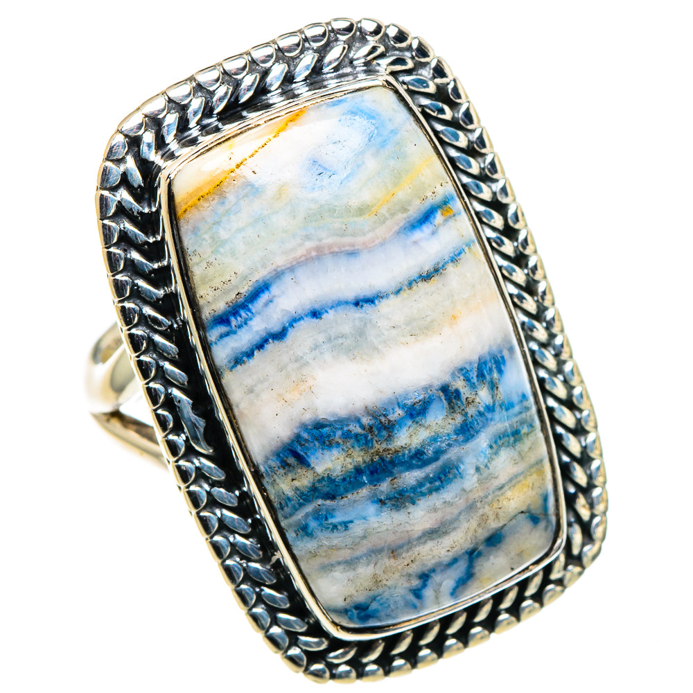 Blue Scheelite Rings handcrafted by Ana Silver Co - RING94711