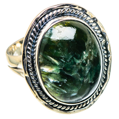 Seraphinite Rings handcrafted by Ana Silver Co - RING94714 - Photo 2