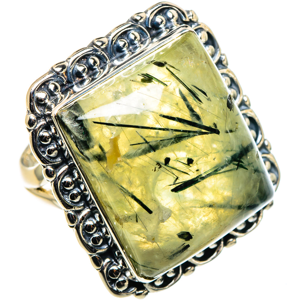 Prehnite Rings handcrafted by Ana Silver Co - RING94718