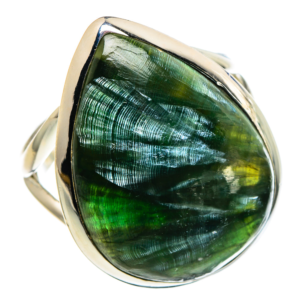 Seraphinite Rings handcrafted by Ana Silver Co - RING94723