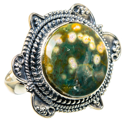 Ocean Jasper Rings handcrafted by Ana Silver Co - RING94724 - Photo 2