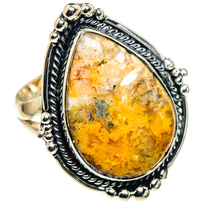 Plume Agate Rings handcrafted by Ana Silver Co - RING94735 - Photo 2