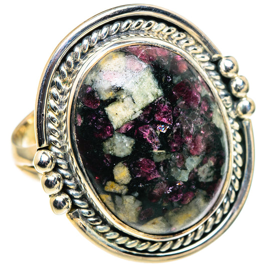 Russian Eudialyte Rings handcrafted by Ana Silver Co - RING94740