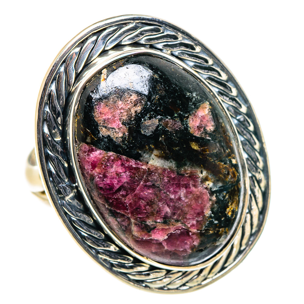 Russian Eudialyte Rings handcrafted by Ana Silver Co - RING94741