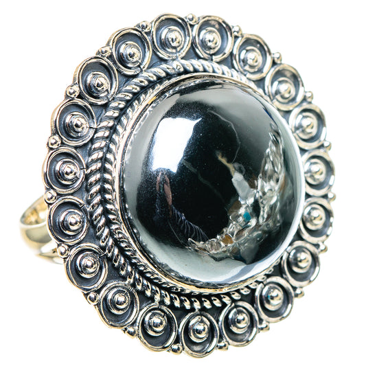 Hematite Rings handcrafted by Ana Silver Co - RING94757