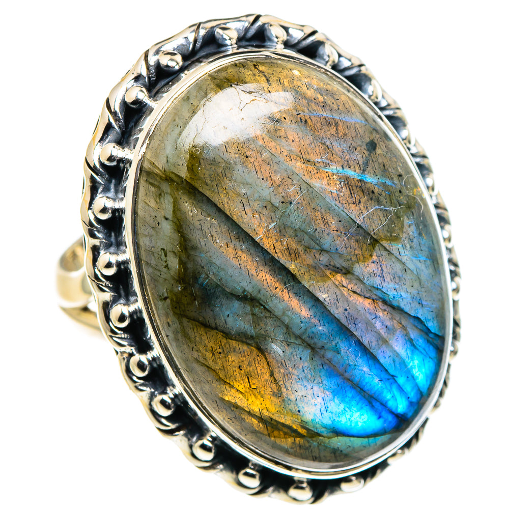 Labradorite Rings handcrafted by Ana Silver Co - RING94761