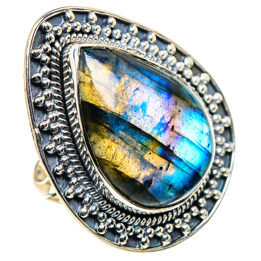 Labradorite Rings handcrafted by Ana Silver Co - RING94768