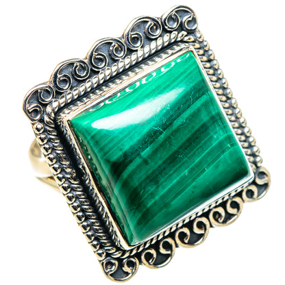 Malachite Rings handcrafted by Ana Silver Co - RING94775