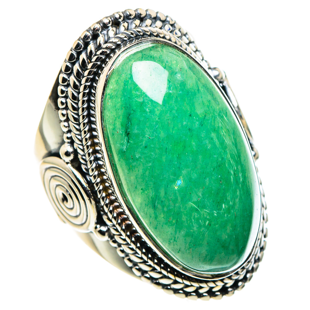 Green Aventurine Rings handcrafted by Ana Silver Co - RING94777