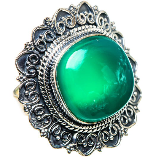 Green Onyx Rings handcrafted by Ana Silver Co - RING94782