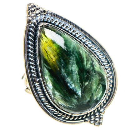 Seraphinite Rings handcrafted by Ana Silver Co - RING94783