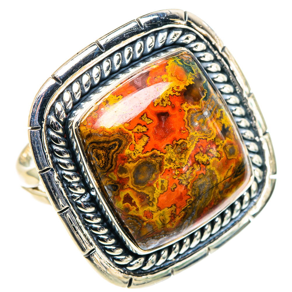 Morocco Agate Rings handcrafted by Ana Silver Co - RING94787 - Photo 2