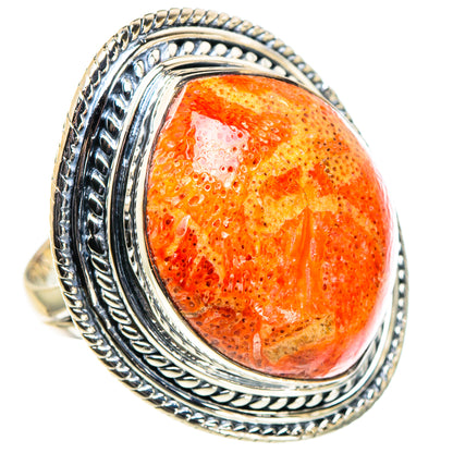 Sponge Coral Rings handcrafted by Ana Silver Co - RING94794