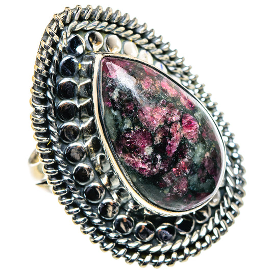 Russian Eudialyte Rings handcrafted by Ana Silver Co - RING94801