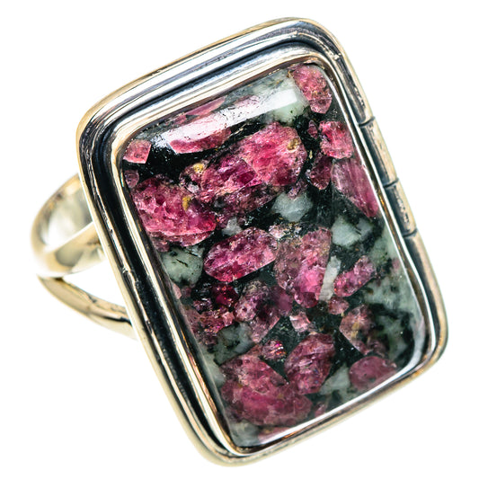 Russian Eudialyte Rings handcrafted by Ana Silver Co - RING94802