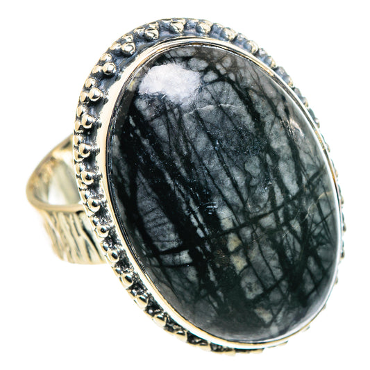 Picasso Jasper Rings handcrafted by Ana Silver Co - RING94810