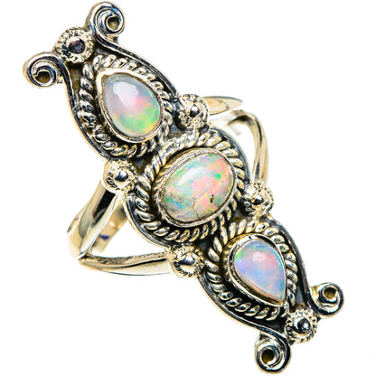 Ethiopian Opal Rings handcrafted by Ana Silver Co - RING94815