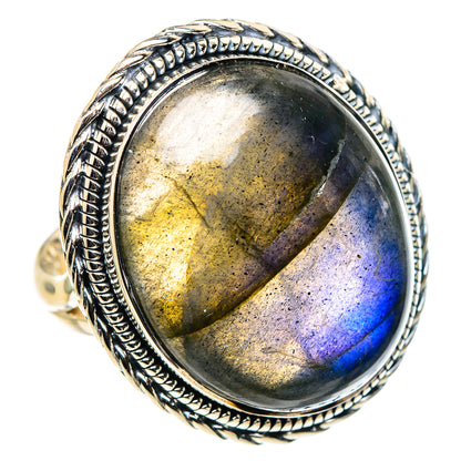Labradorite Rings handcrafted by Ana Silver Co - RING94822