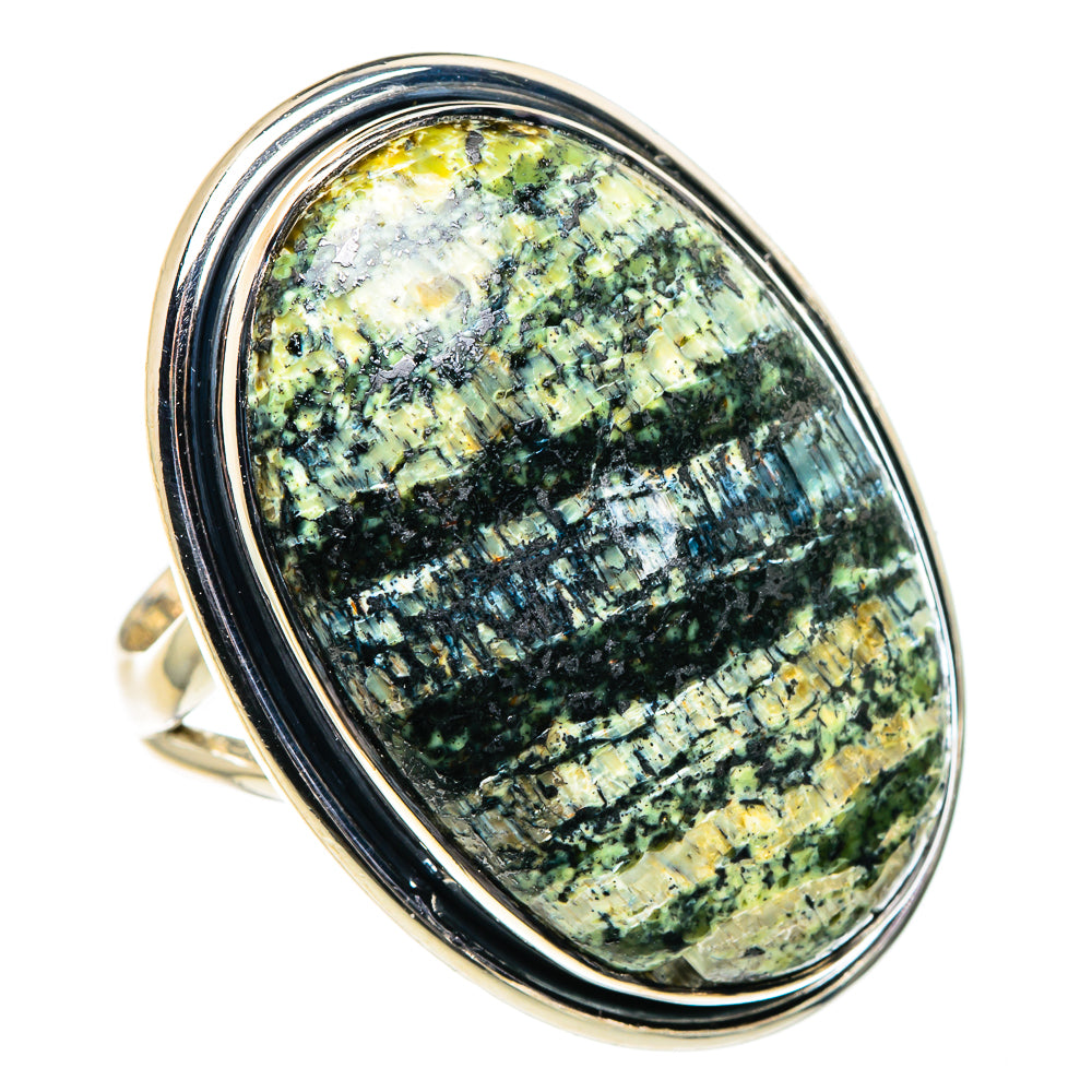 Lizard Jasper Rings handcrafted by Ana Silver Co - RING94830 - Photo 2