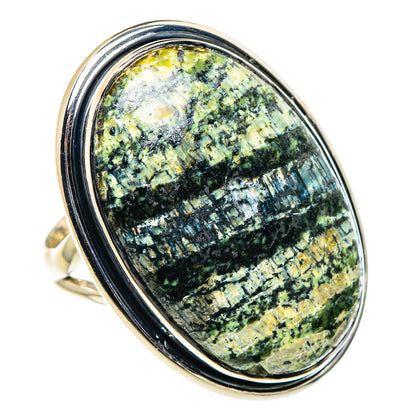 Lizard Jasper Rings handcrafted by Ana Silver Co - RING94830 - Photo 2