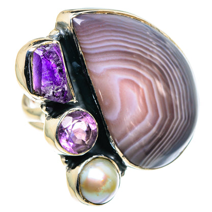 Botswana Agate Rings handcrafted by Ana Silver Co - RING94836