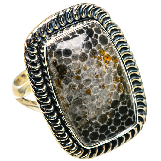 Stingray Coral Rings handcrafted by Ana Silver Co - RING94837