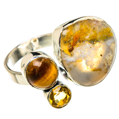 Plume Agate Rings handcrafted by Ana Silver Co - RING94845