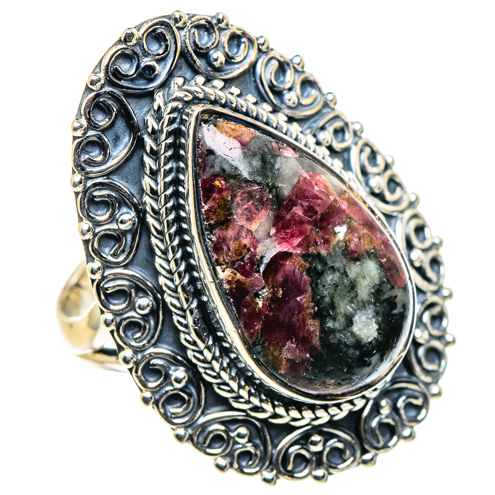 Russian Eudialyte Rings handcrafted by Ana Silver Co - RING94850 - Photo 2