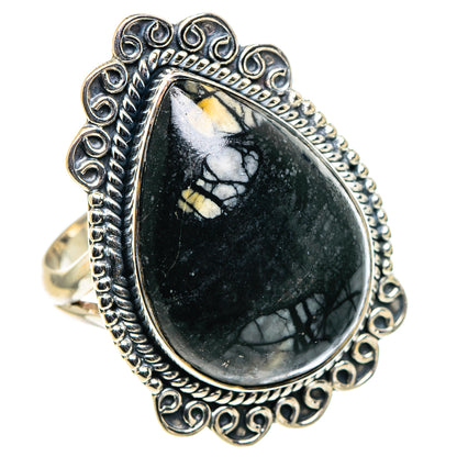 Psilomelane Rings handcrafted by Ana Silver Co - RING94852 - Photo 2
