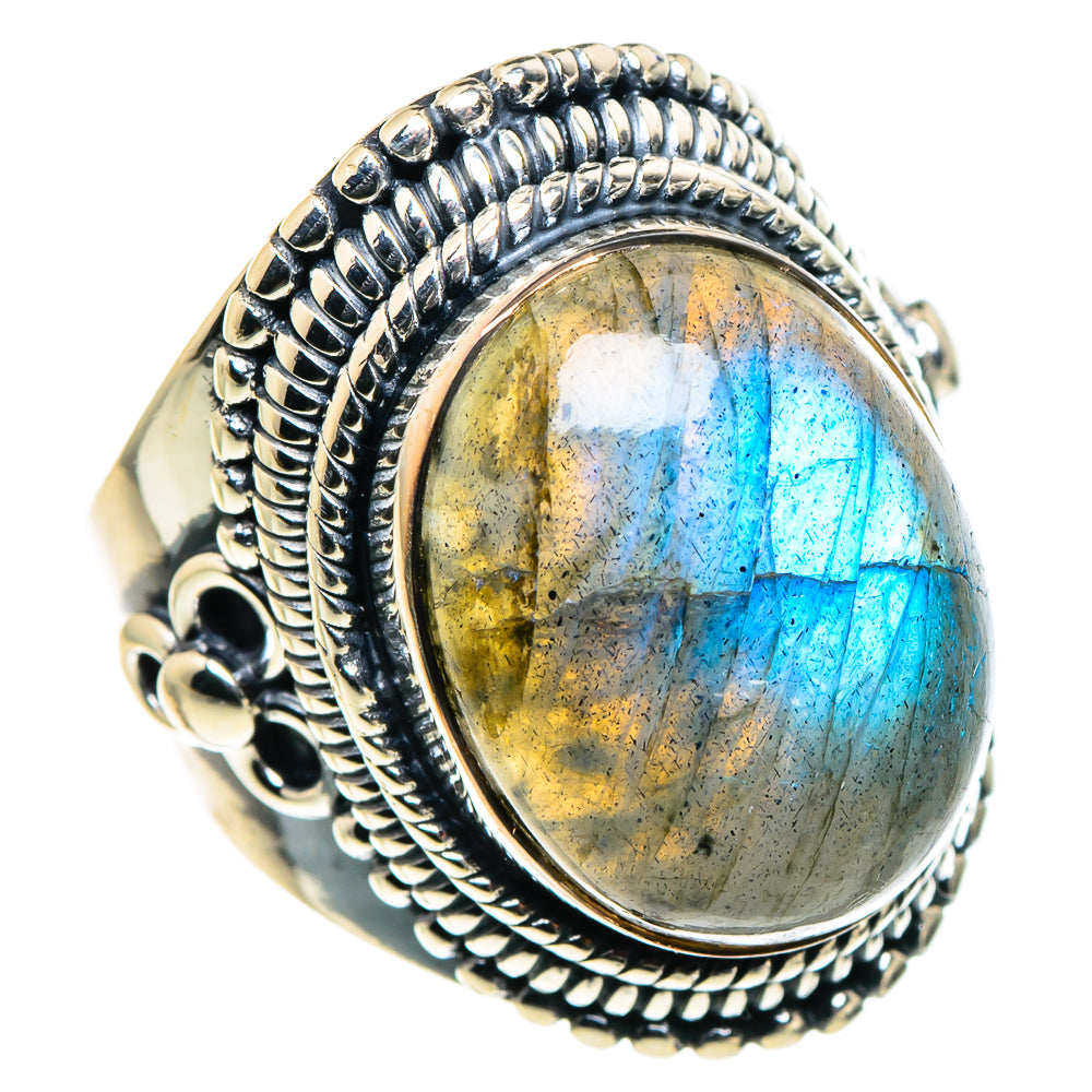 Labradorite Rings handcrafted by Ana Silver Co - RING94863