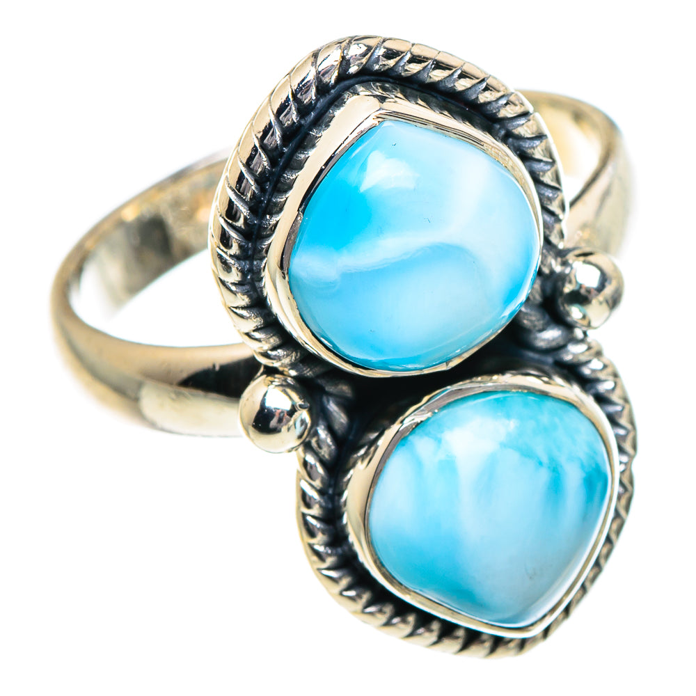 Larimar Rings handcrafted by Ana Silver Co - RING94868